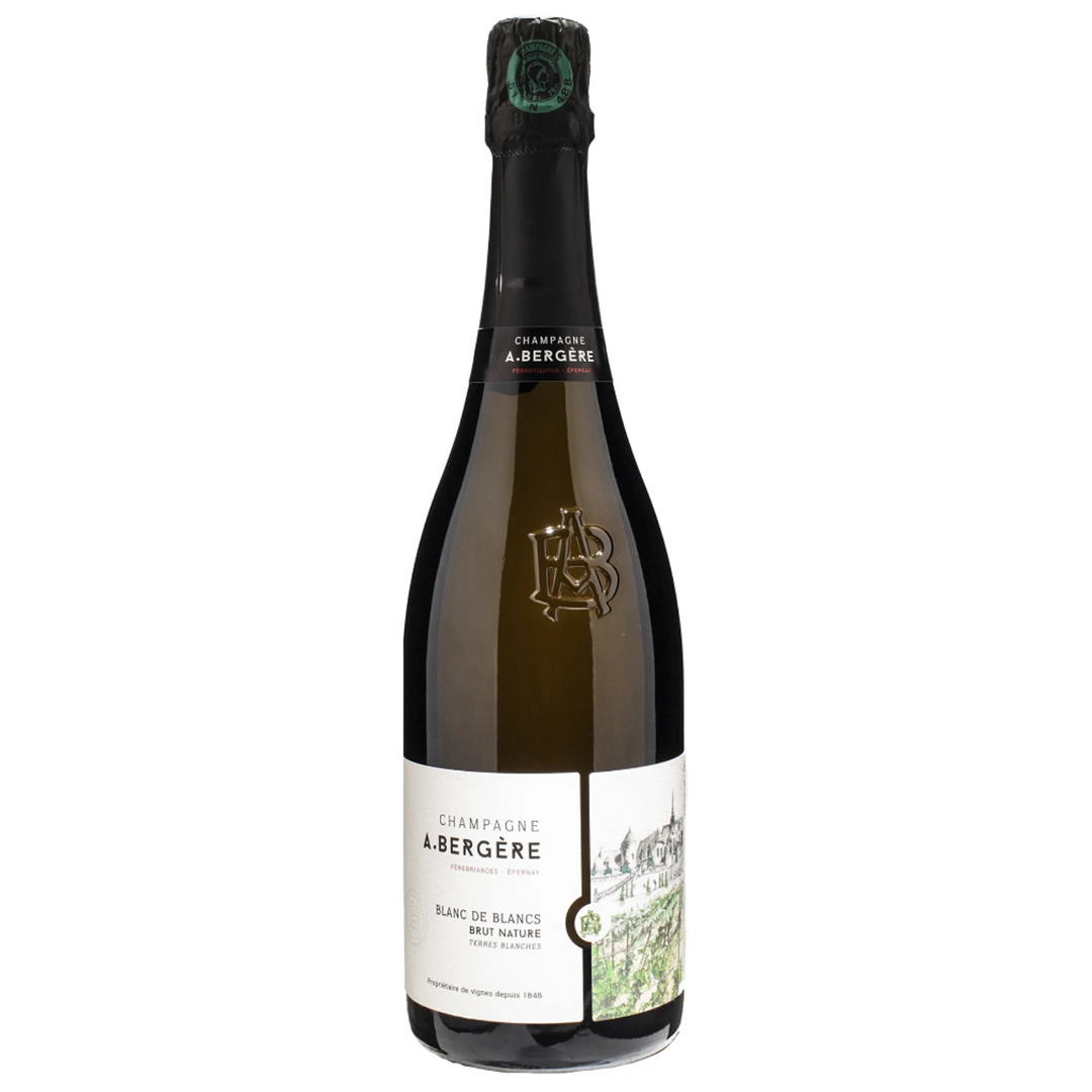 A. Bergere 'Terres Blanches' Blanc de Blancs Brut Nature, Champagne, France NV