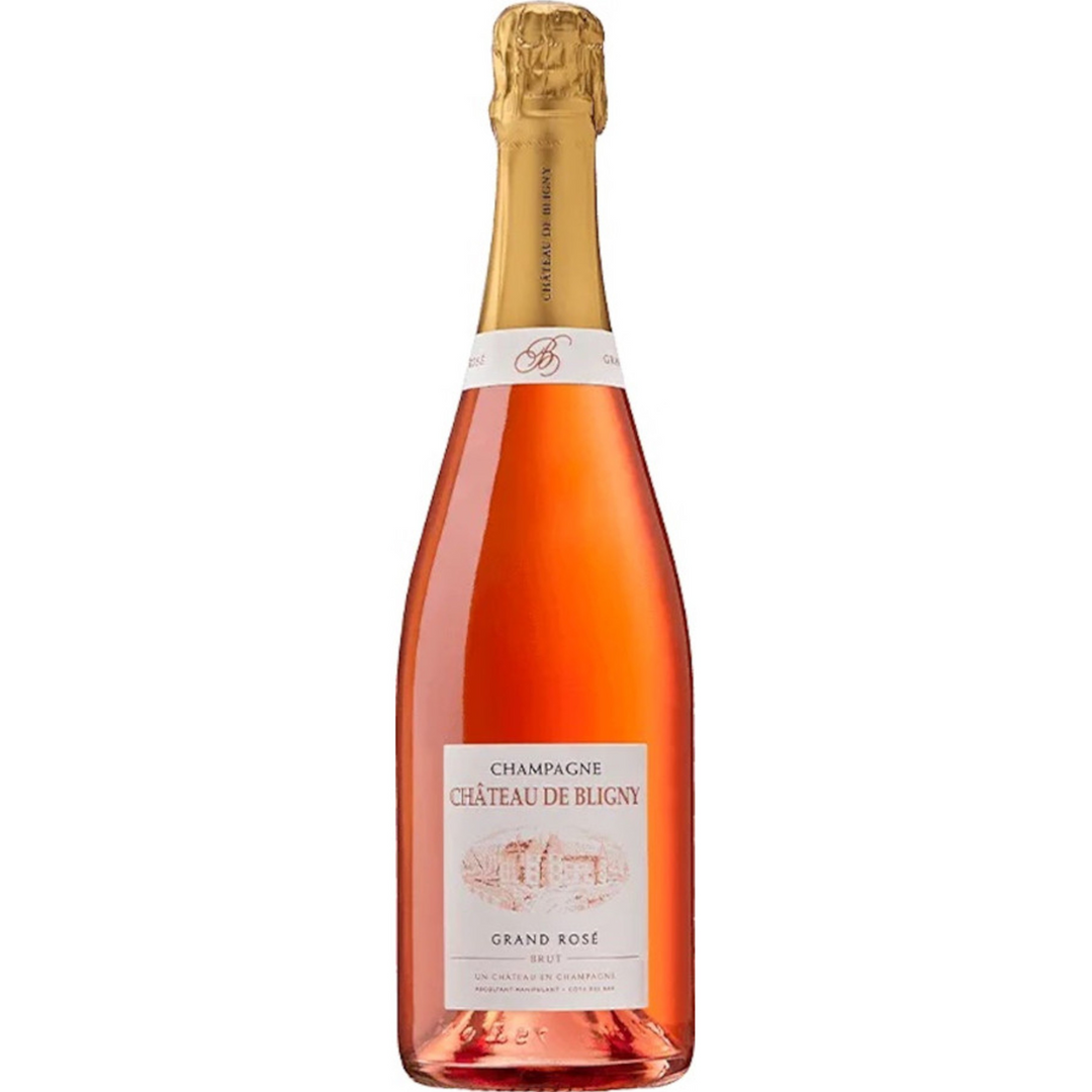 Chateau de Bligny Grand Rose Brut, Champagne, France NV Case (6x750ml)