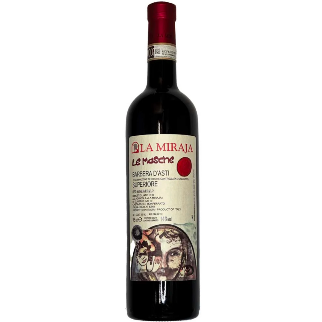 La Miraja 'Le Masche' Barbera d'Asti Superiore DOCG, Piedmont, Italy 2021 Case (6x750ml)