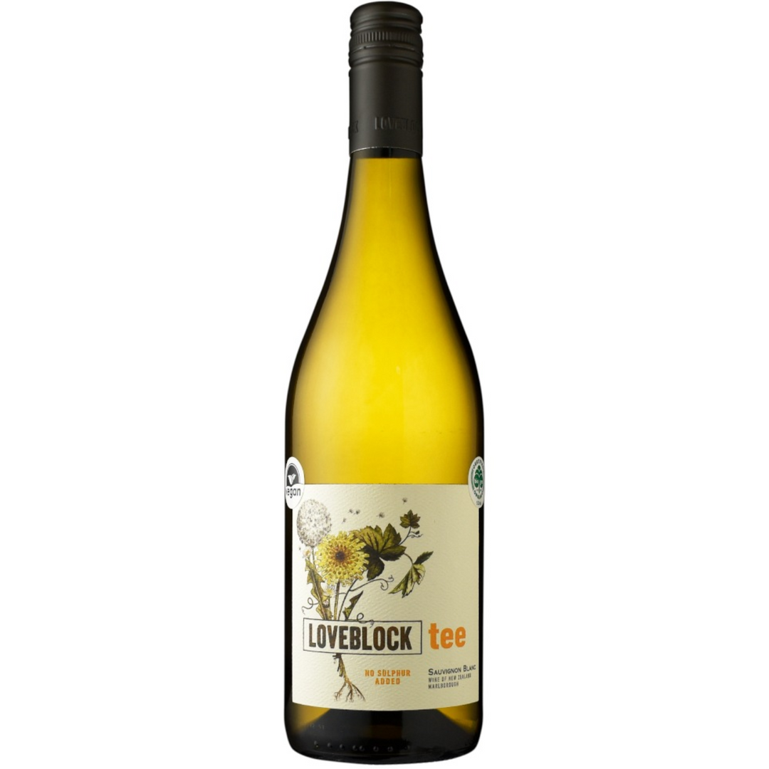 Loveblock 'Tee' No Sulphur Added Sauvignon Blanc, Marlborough, New Zealand 2021 Case (6x750ml)