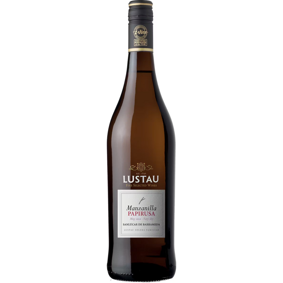 Lustau 'Papirusa' Manzanilla Sanlucar de Barrameda Sherry, Andalucia, Spain NV Case (6x750ml)