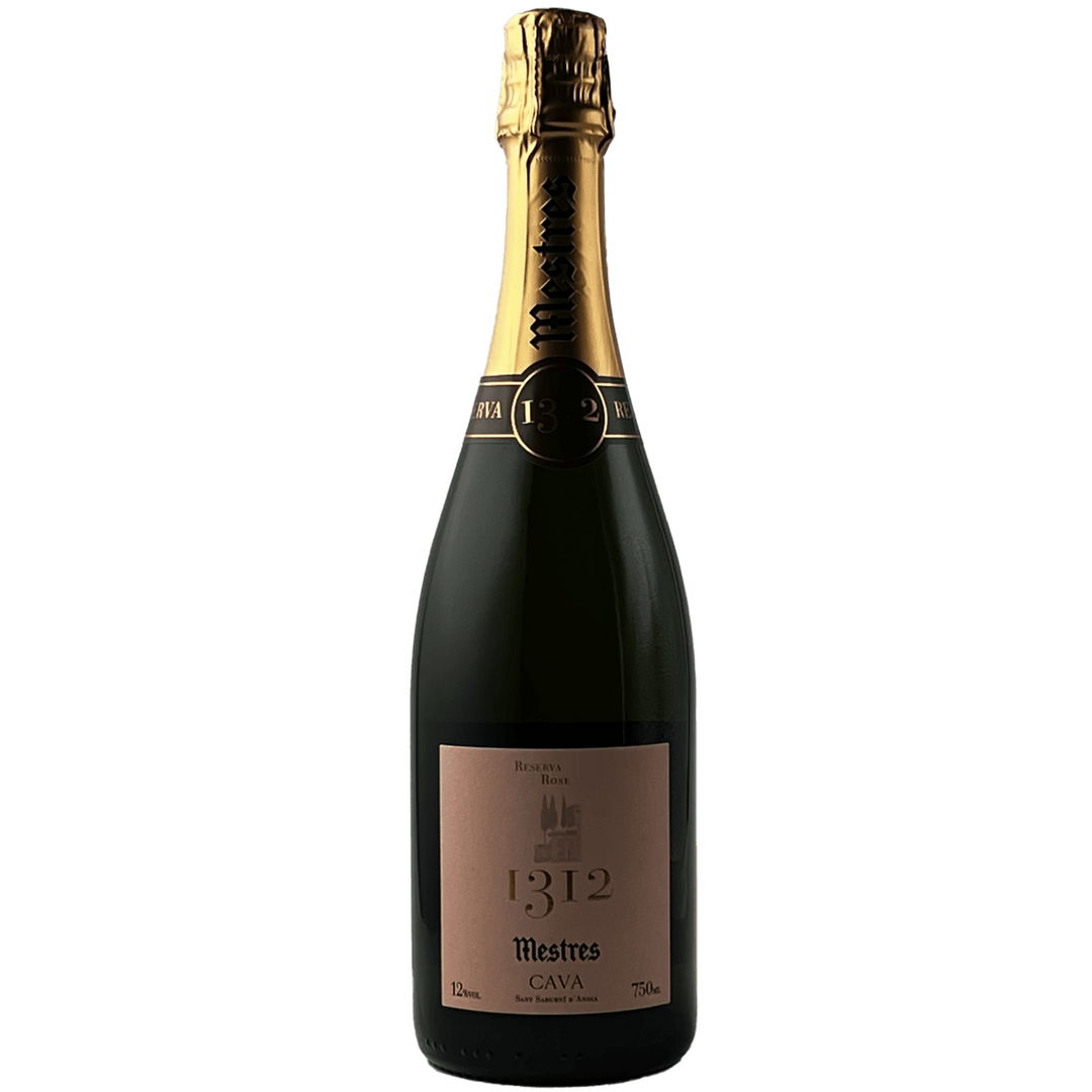 Mestres 1312 Cava Rose Reserva Brut, Catalonia, Spain 2019 Case (6x750ml)