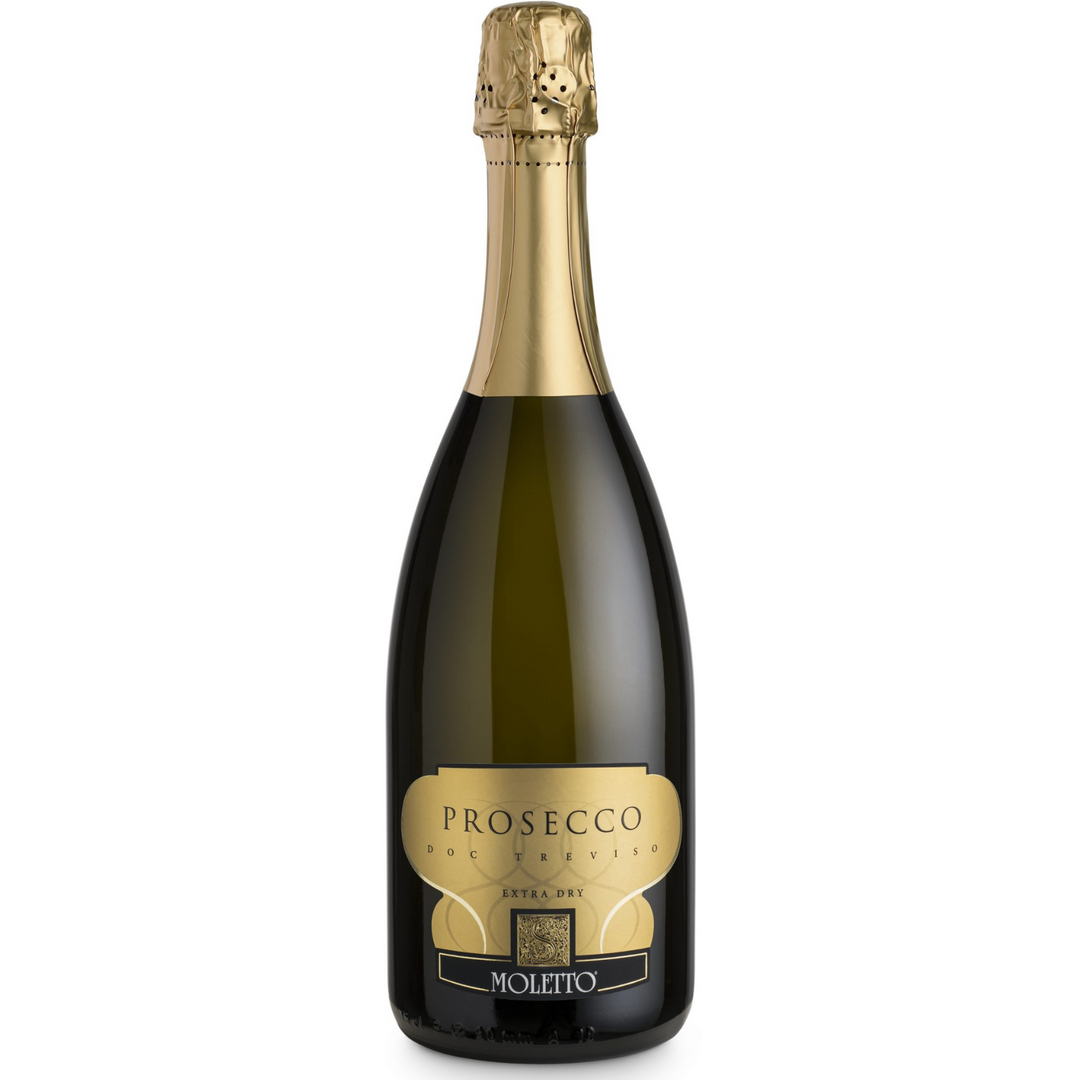 Moletto Extra Dry Prosecco di Treviso, Veneto, Italy NV Case (6x750ml)