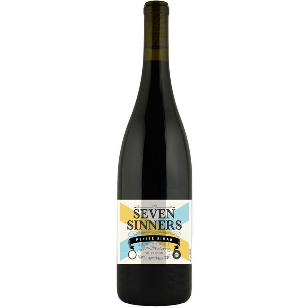 Nine North Wine Company Seven Sinners 'Old Vines The Ransom' Petite Sirah, Lodi, USA 2020 Case (6x750ml)