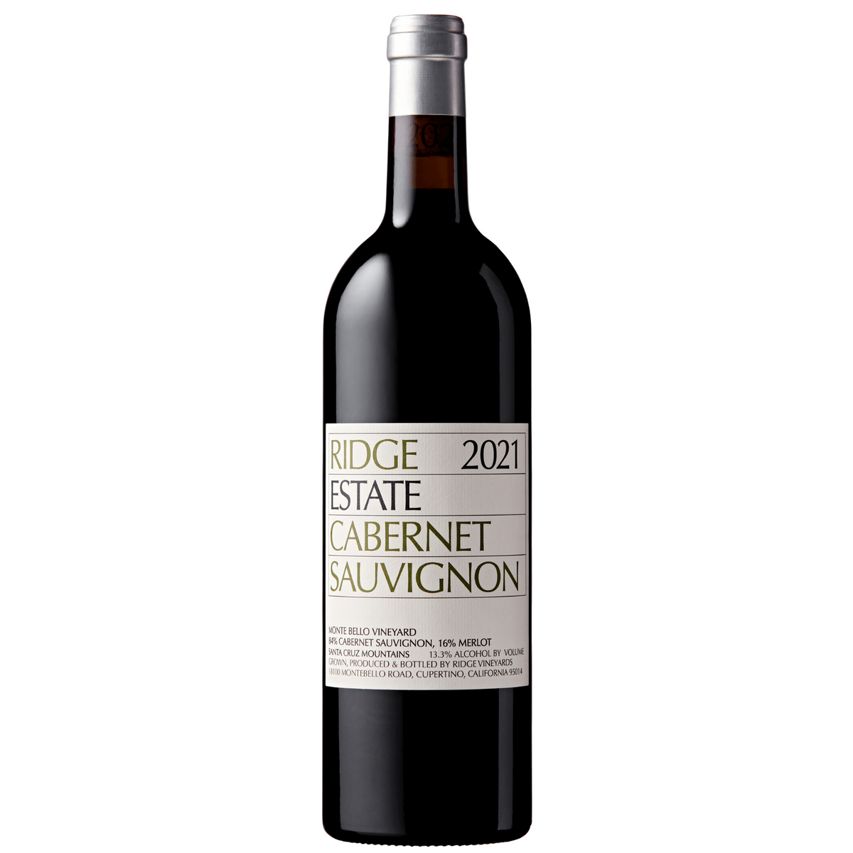 Ridge Vineyards Estate Cabernet Sauvignon, Santa Cruz Mountains, USA ...