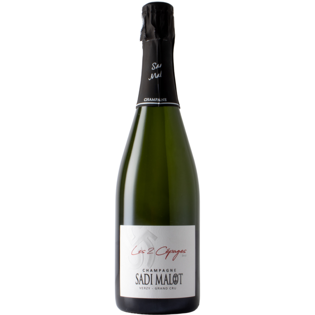 Sadi Malot Les 2 Cepages Grand Cru Brut, Champagne, France NV