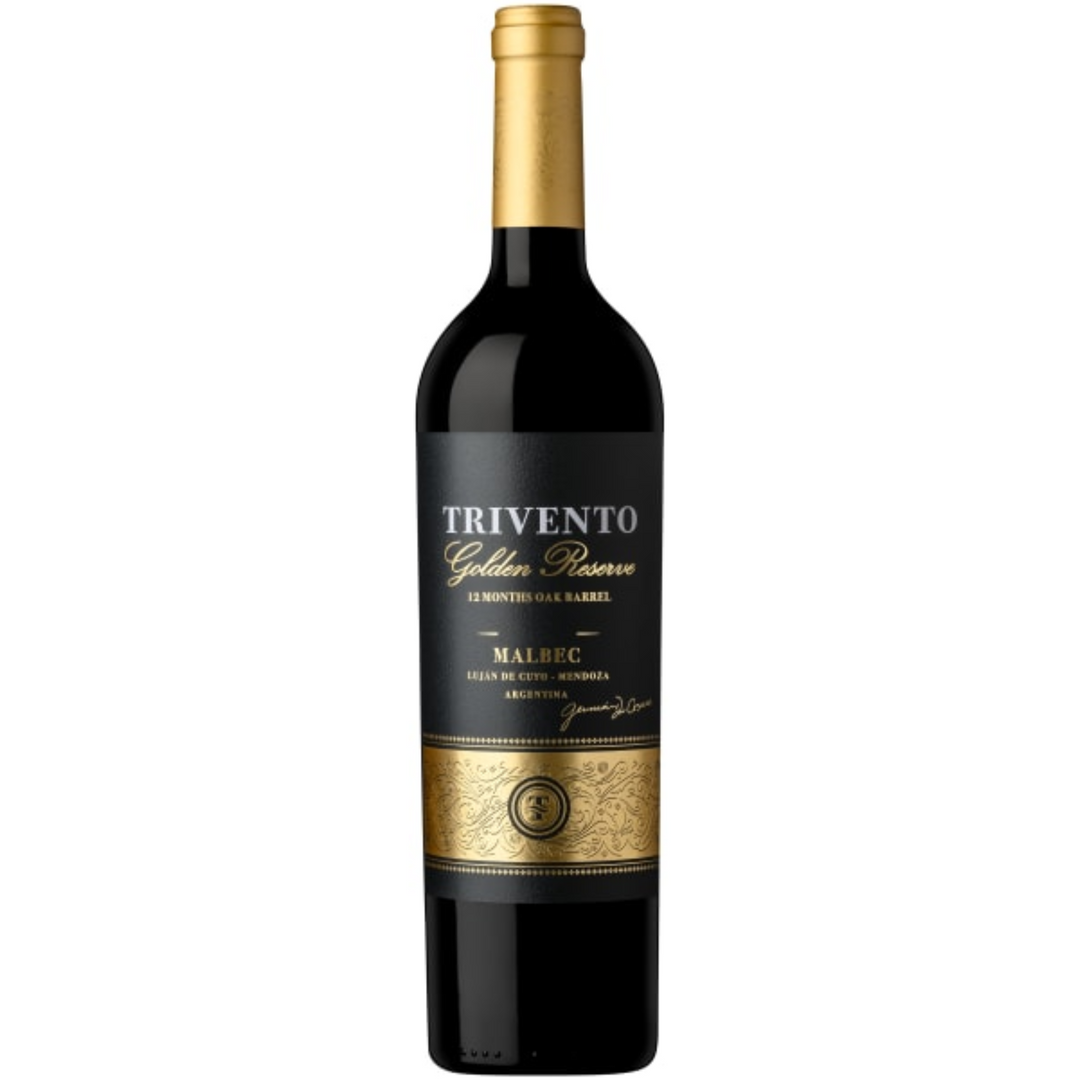 Trivento Golden Reserve Malbec, Lujan de Cuyo, Argentina 2021 Case (6x750ml)