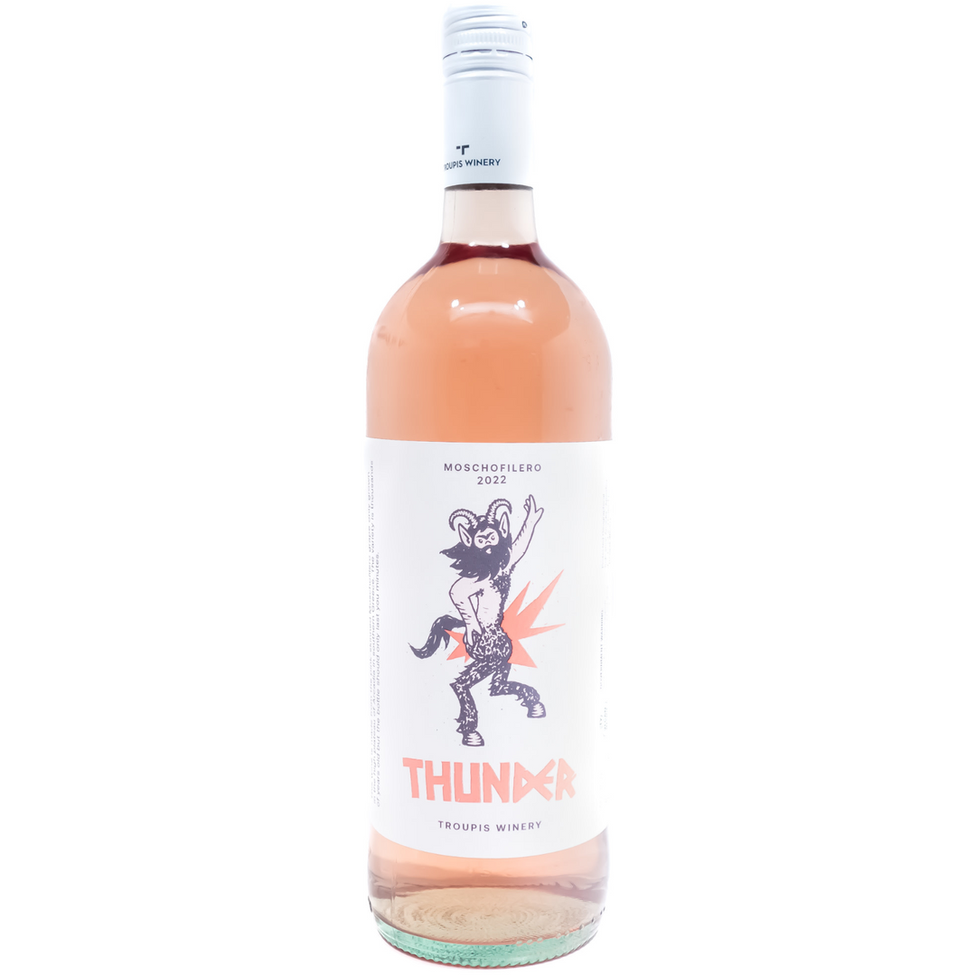 Troupis 'Thunder' Moschofilero Rose, Peloponnese, Greece 2022 Case (6x1L)