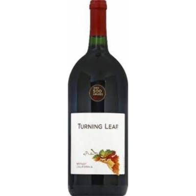 Turning Leaf Vineyards Merlot, California, USA NV 1.5L (Case of 6)